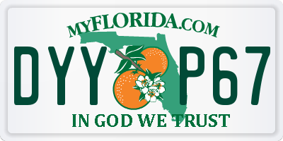 FL license plate DYYP67