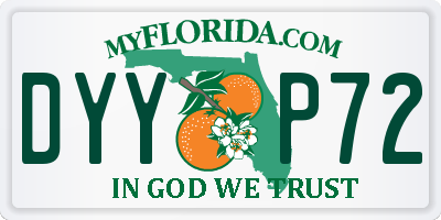 FL license plate DYYP72