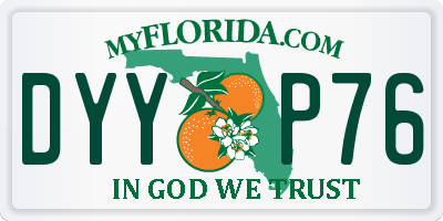 FL license plate DYYP76