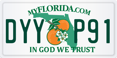 FL license plate DYYP91
