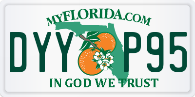 FL license plate DYYP95
