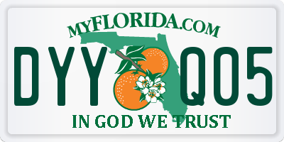 FL license plate DYYQ05