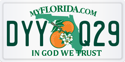 FL license plate DYYQ29