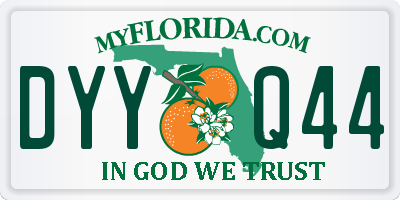 FL license plate DYYQ44