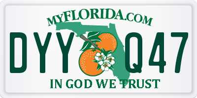 FL license plate DYYQ47