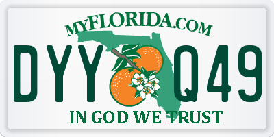 FL license plate DYYQ49