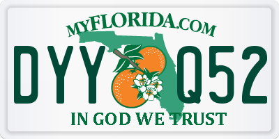 FL license plate DYYQ52