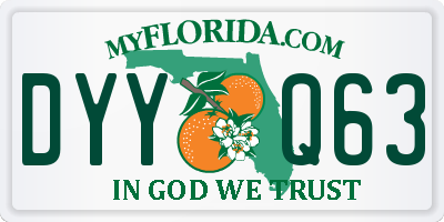 FL license plate DYYQ63