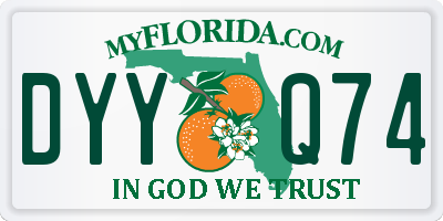 FL license plate DYYQ74