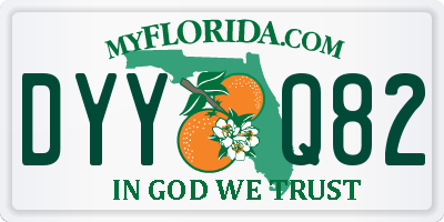 FL license plate DYYQ82