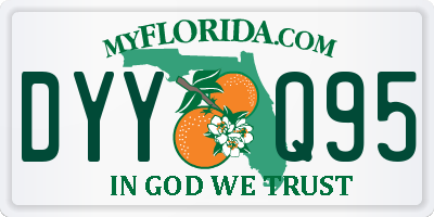 FL license plate DYYQ95