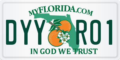FL license plate DYYR01