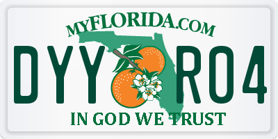 FL license plate DYYR04