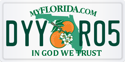 FL license plate DYYR05