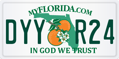 FL license plate DYYR24