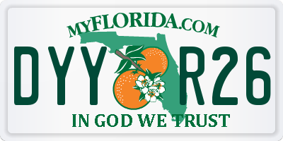 FL license plate DYYR26