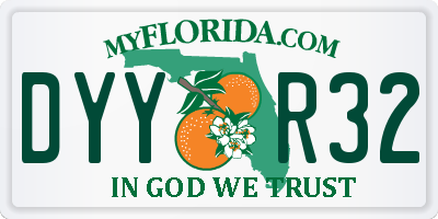 FL license plate DYYR32