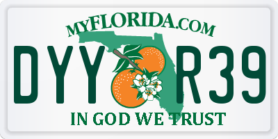 FL license plate DYYR39