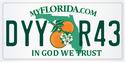 FL license plate DYYR43