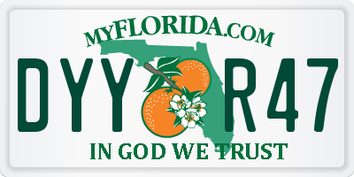 FL license plate DYYR47