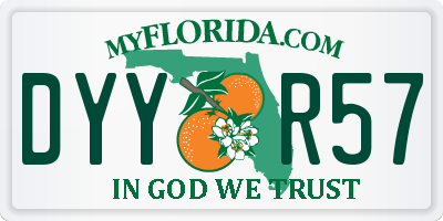 FL license plate DYYR57