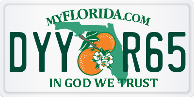 FL license plate DYYR65