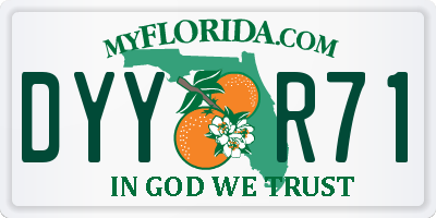 FL license plate DYYR71