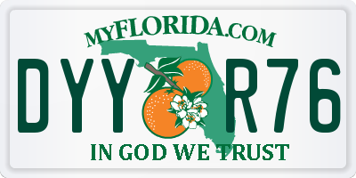 FL license plate DYYR76