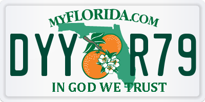 FL license plate DYYR79