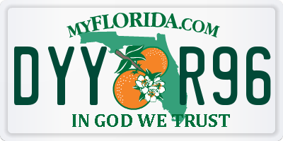 FL license plate DYYR96