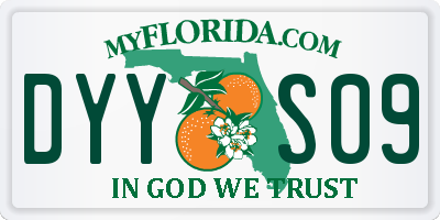 FL license plate DYYS09