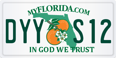 FL license plate DYYS12