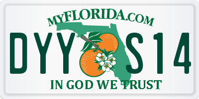FL license plate DYYS14