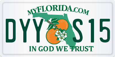 FL license plate DYYS15