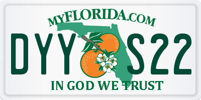 FL license plate DYYS22