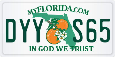 FL license plate DYYS65