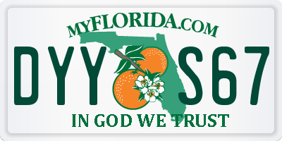 FL license plate DYYS67