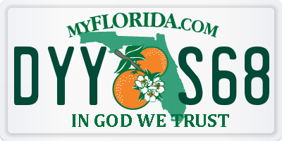 FL license plate DYYS68