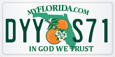 FL license plate DYYS71