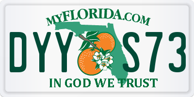 FL license plate DYYS73