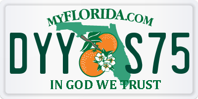 FL license plate DYYS75