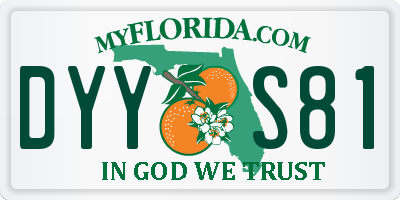 FL license plate DYYS81