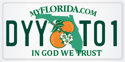 FL license plate DYYT01
