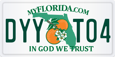 FL license plate DYYT04