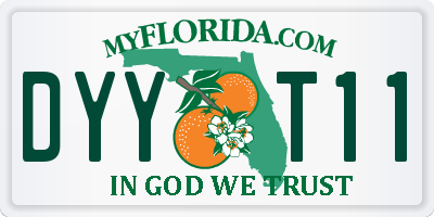 FL license plate DYYT11