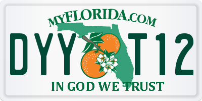 FL license plate DYYT12