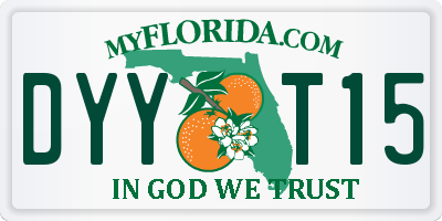 FL license plate DYYT15