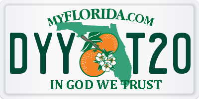 FL license plate DYYT20
