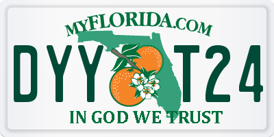 FL license plate DYYT24