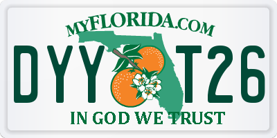FL license plate DYYT26